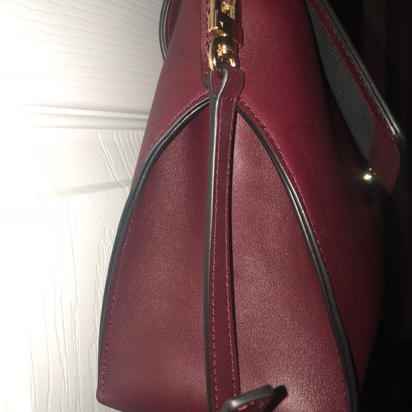 Deep red Calvin Klein top handle crossbody - Picture 3 of 6